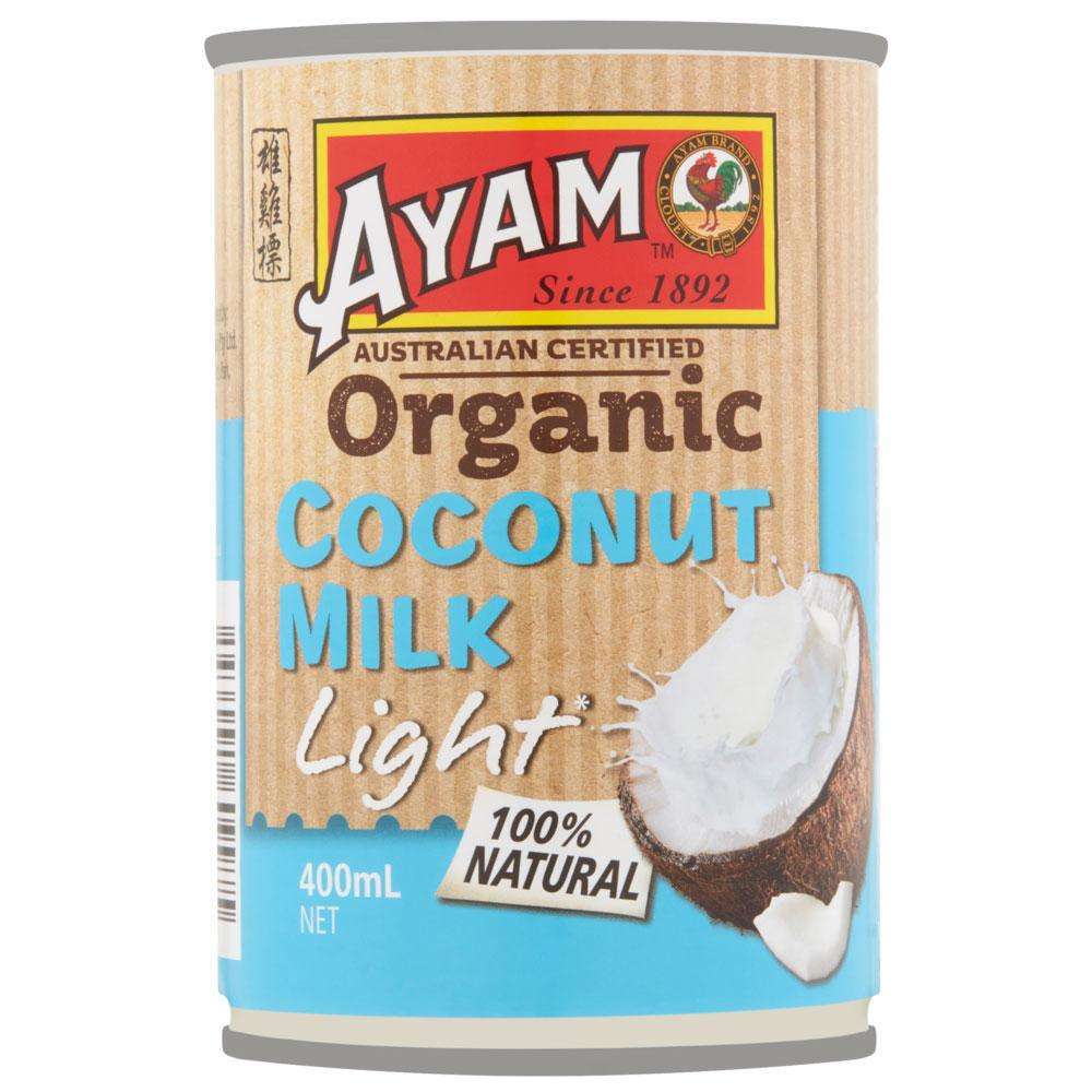 AYAM PRGANIC COCONUT MILK LIGHT 400ML