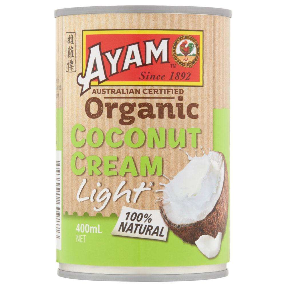 AYAM ORGANIC COCONUT CREAM LIGHT 400ML