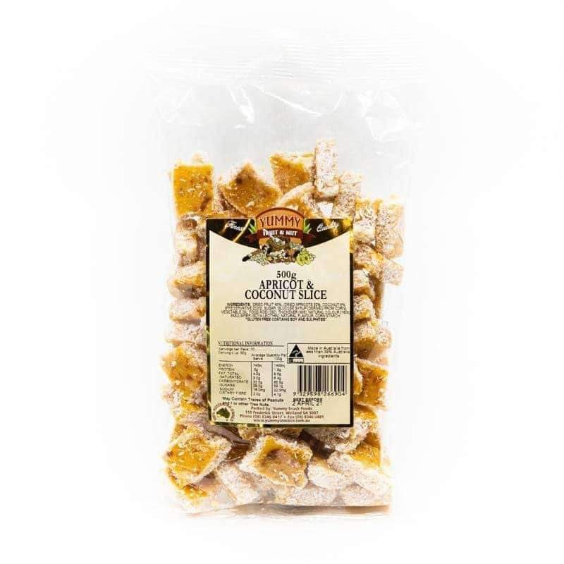 Yummy Apricot And Coconut Slice 500G