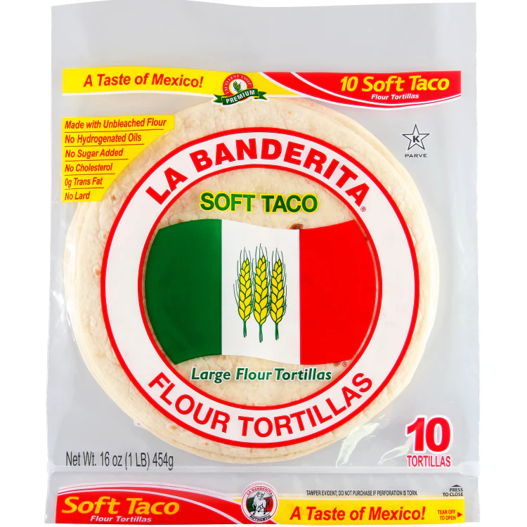 LA BANDERITA SOFT TACO X10 454G