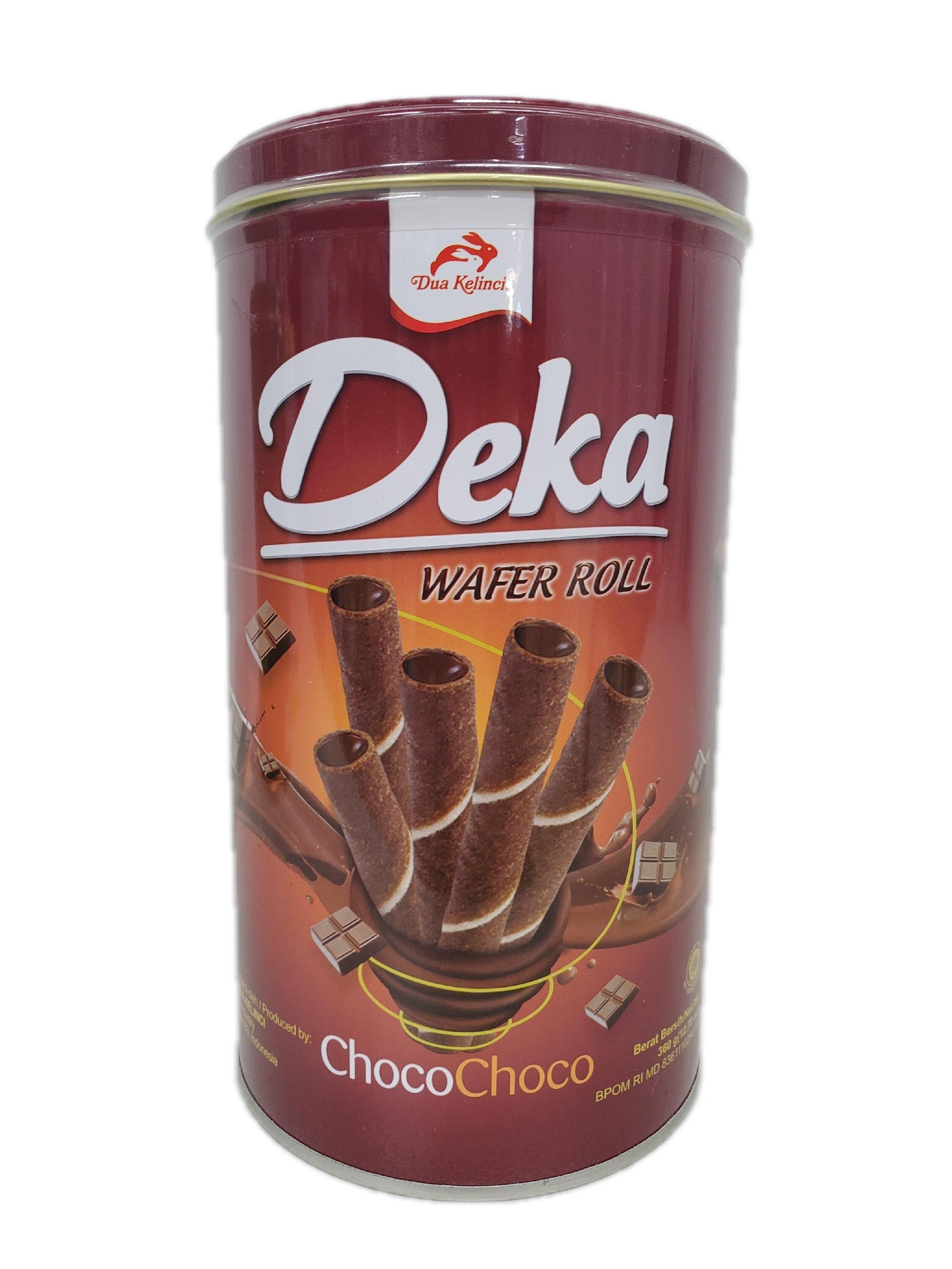 Dua Kelinci Deka Wafer Roll Choco 360g
