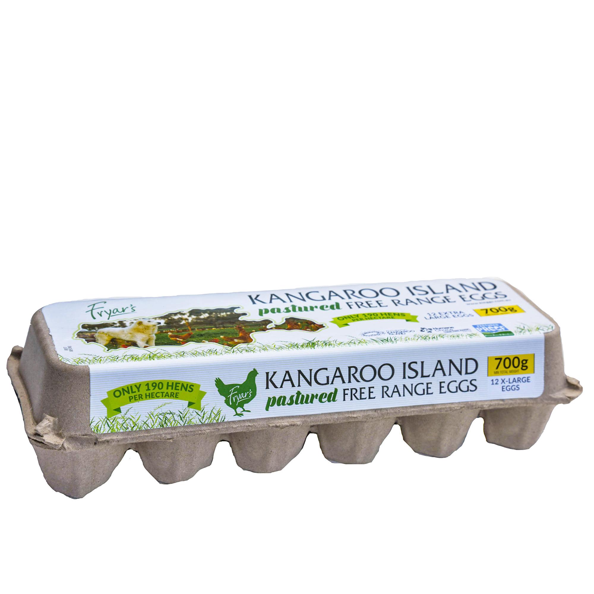 Kangaroo Island 12 Jumbo Free Range Eggs 700g